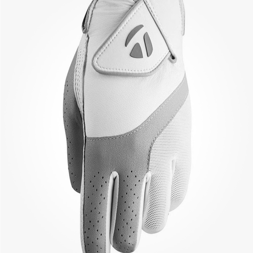 TaylorMade Kalea Right White and Grey Women’s Golf Glove Medium Regular
